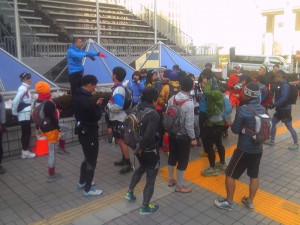 スタート前、東京マラソン落選組は多いですね（わたしも6連敗）